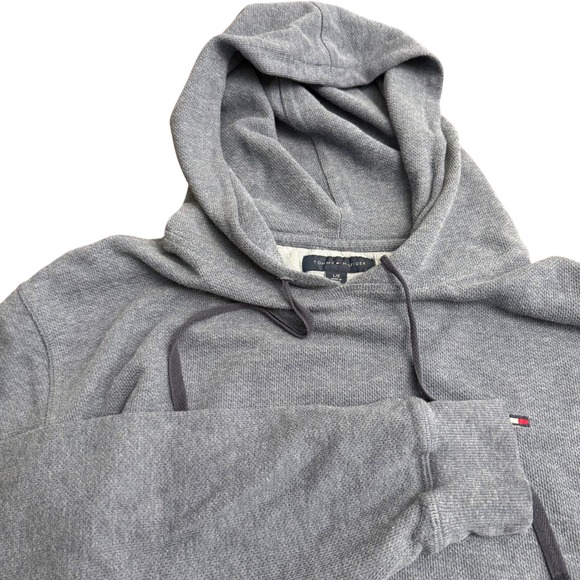 Tommy Hilfiger Other - Tommy Hilfiger Men Gray‎ Heathered Pullover Hoodie Sweatshirt Size Large